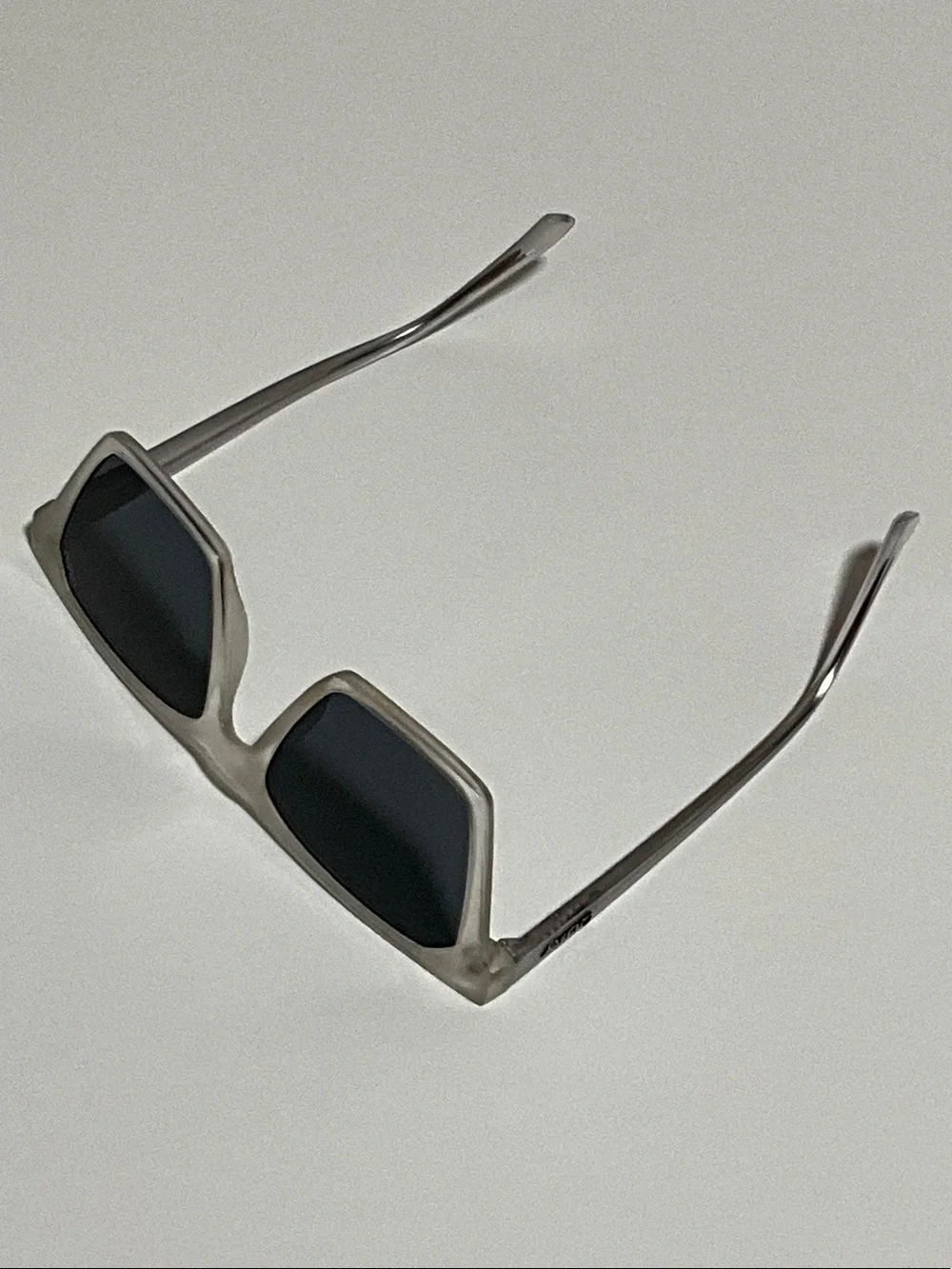 Quay Australia Alright Clear Frame Dark Gray Lens Sunglasses